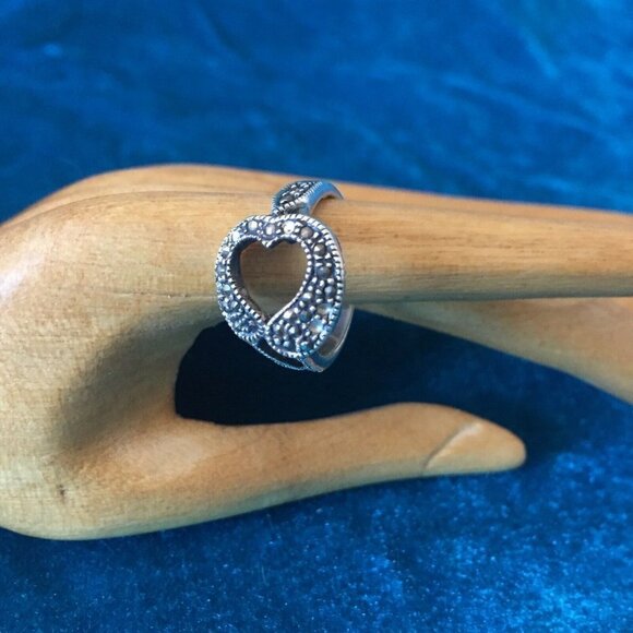 𝅺bracelet and ring set Marcasite sterling ring - Picture 4 of 6